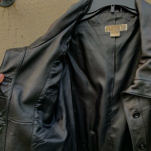 Leather moto jacket Michael Kors